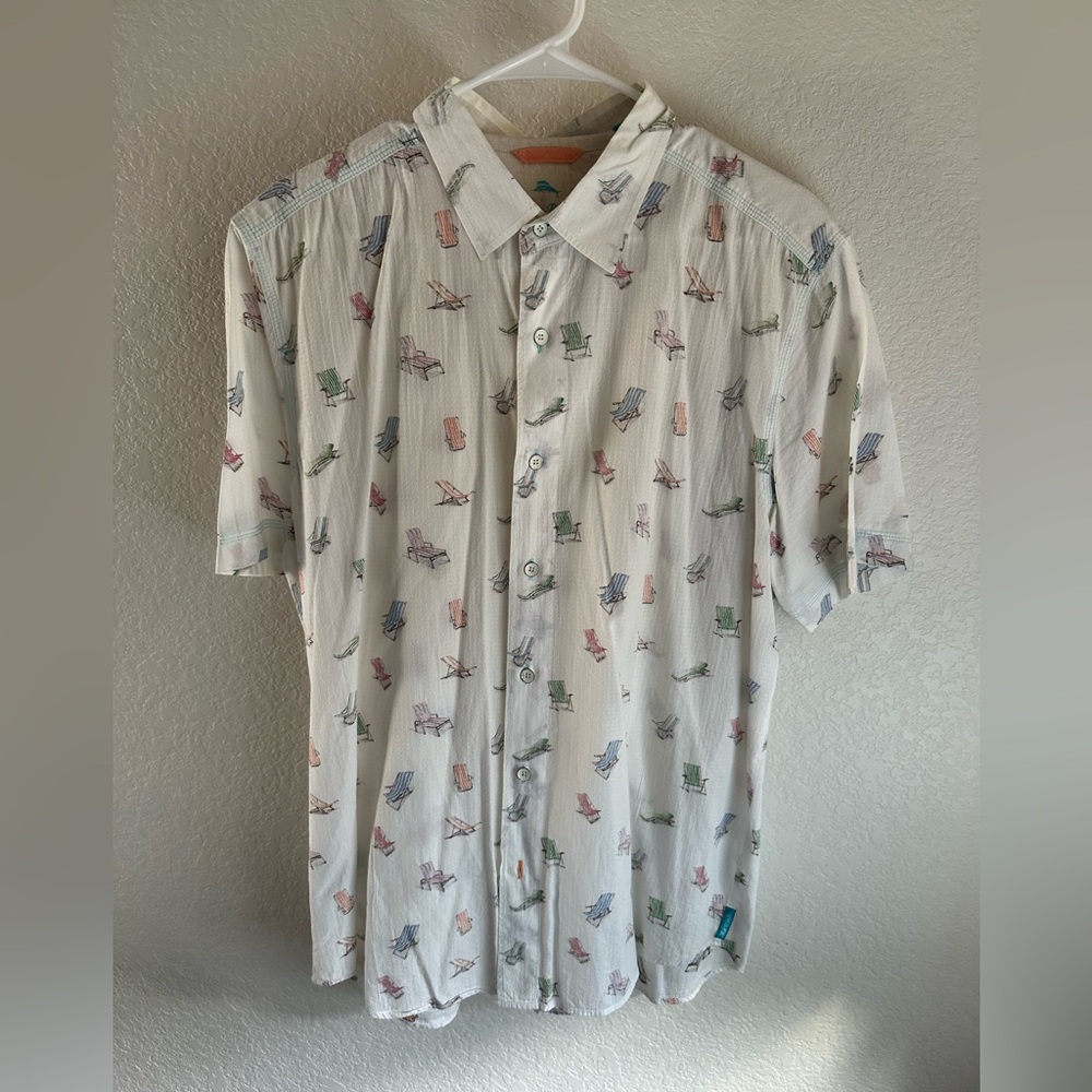 Men’s Tommy Bahama Short Sleeve Button Down Shirt - Size L
